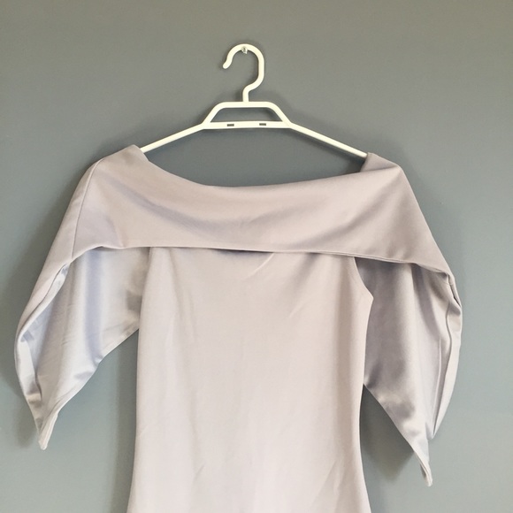 Missguided Lilac Over Bandeau Midi Dress - Picture 3 of 5